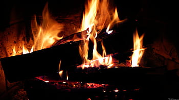 48 Wallpaper Fireplace with Flames Live  WallpaperSafari