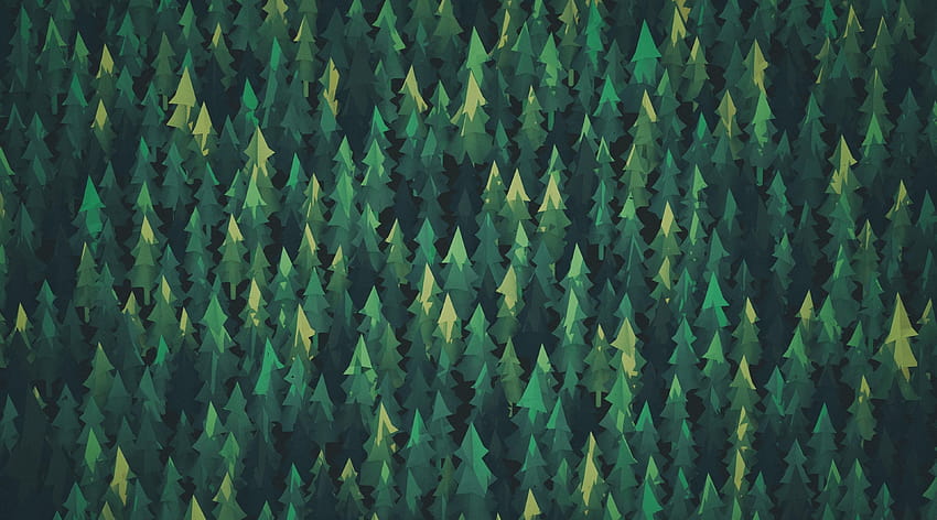 Forest Illustration Vector Art HD wallpaper