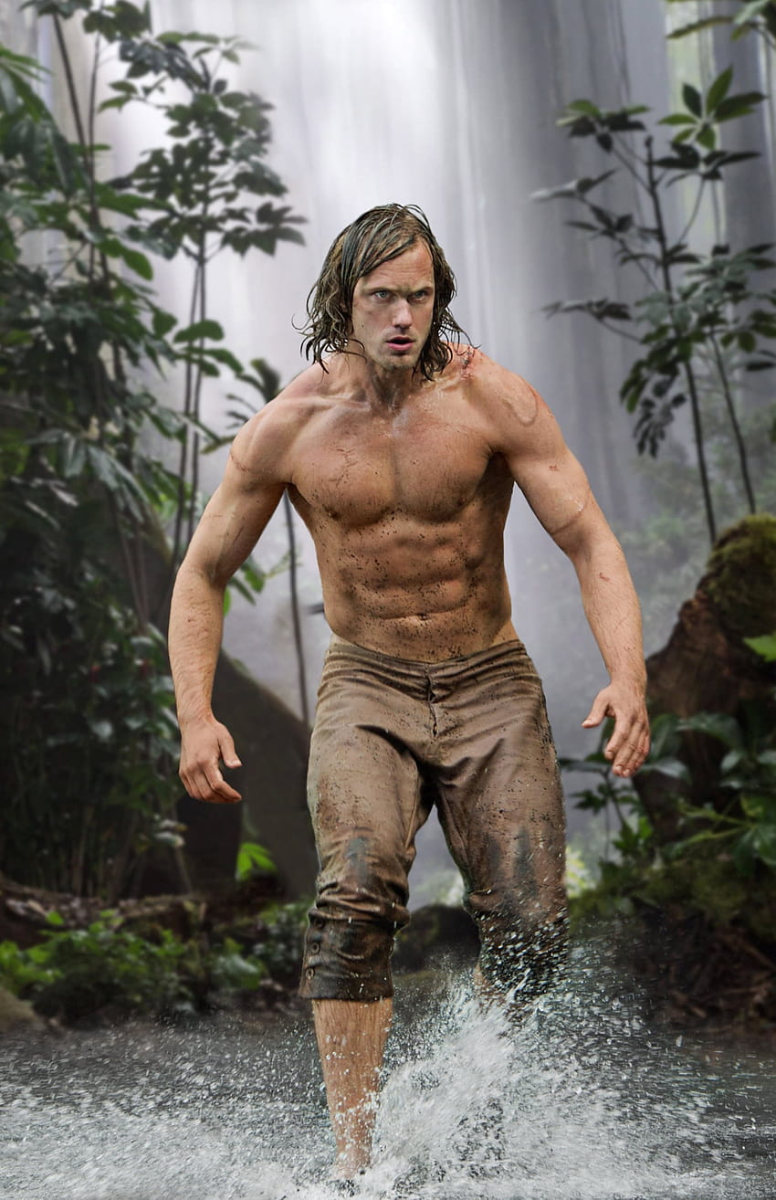 Legenda Tarzana Aleksandra Skarsgarda 2018 w filmach Tapeta na telefon HD