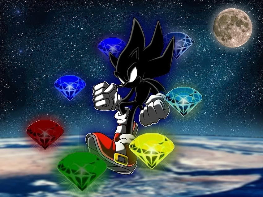 Dark Super Sonic Dark Super Sonic and backgrounds, sonic black HD wallpaper