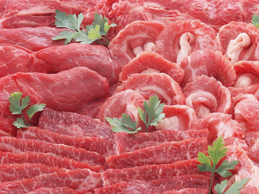 Carne de alta qualidade, carne bovina papel de parede HD