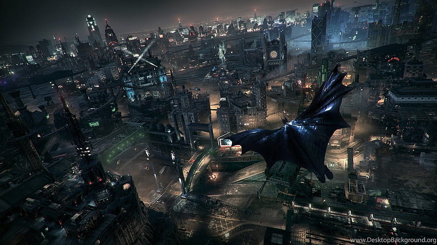 Justpict Gotham City Skyline Batman Arrière-plans Fond d'écran HD