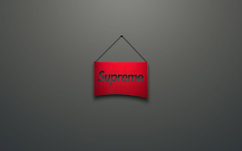 Supreme Logo Company Red Brand Minimalism, supreme iphone 5 HD wallpaper