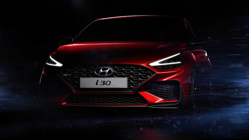 2021 Hyundai i30 N Line Facelift sembra nitido nel teaser Sfondo HD