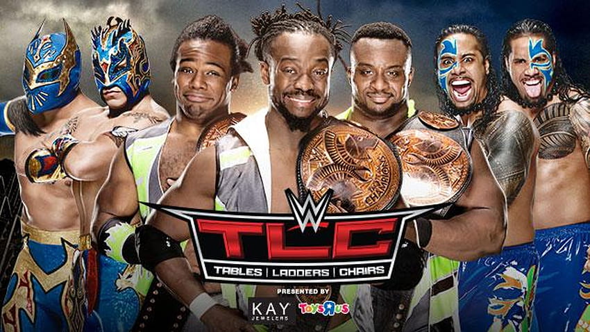 WWE TLC: Usos와 Lucha Dragons, the new day와 usos에 맞서 타이틀을 방어하는 New Day HD 월페이퍼