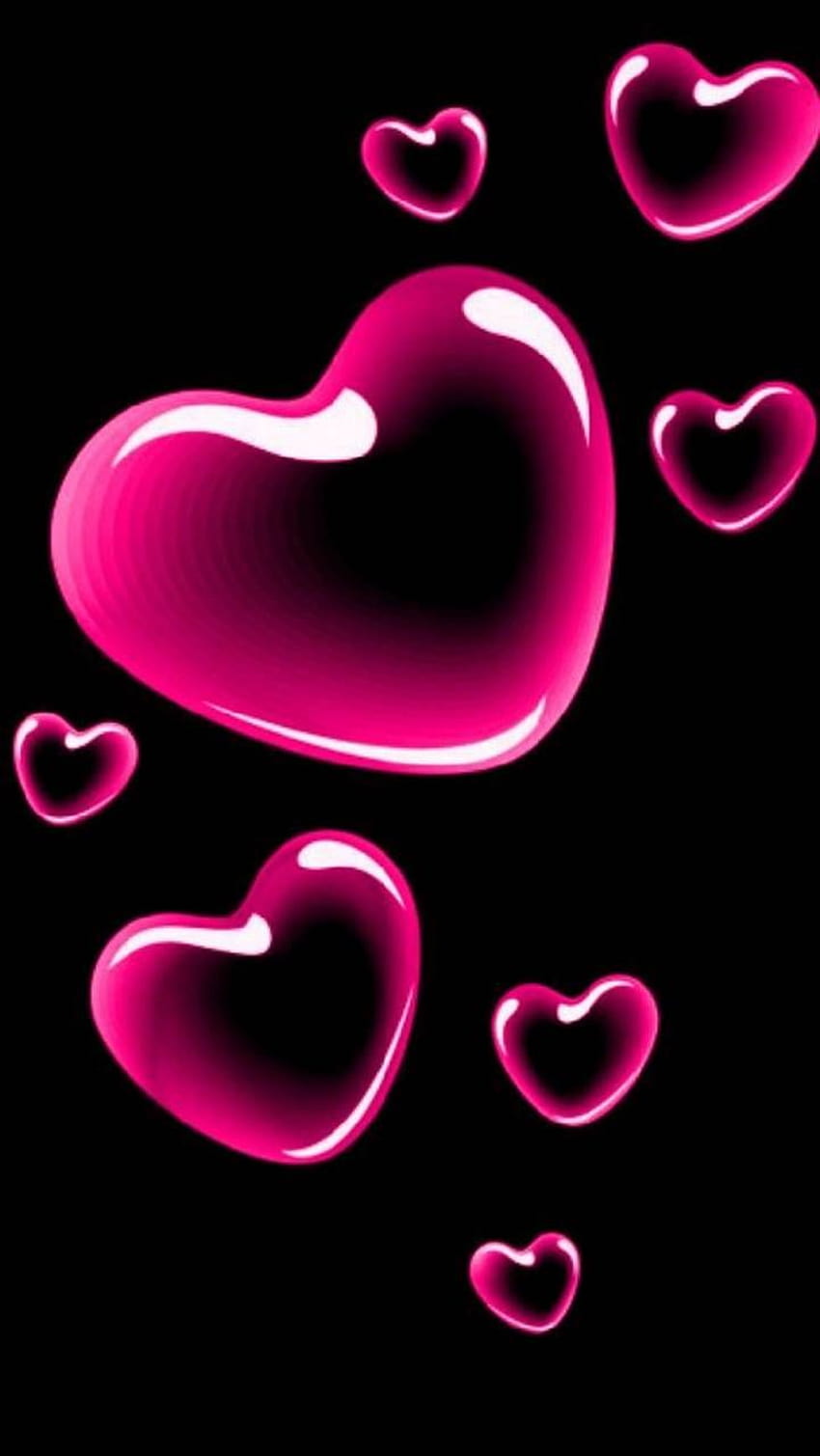 Corações amam por mirapav, bolhas de coração Papel de parede de celular HD