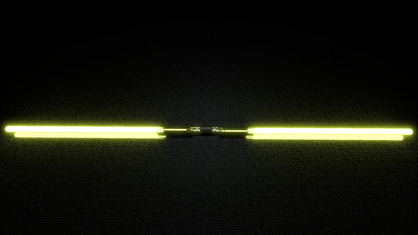 lightsaber Star Wars Temple Guards, yellow lightsaber HD wallpaper