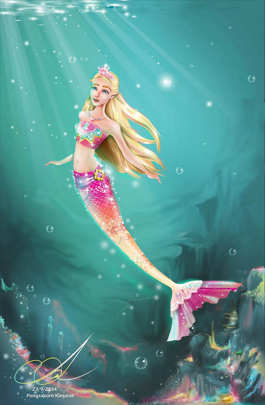 Barbie Movies Fan Art: Merliah as Mermaid tale 2, putri duyung barbie wallpaper ponsel HD