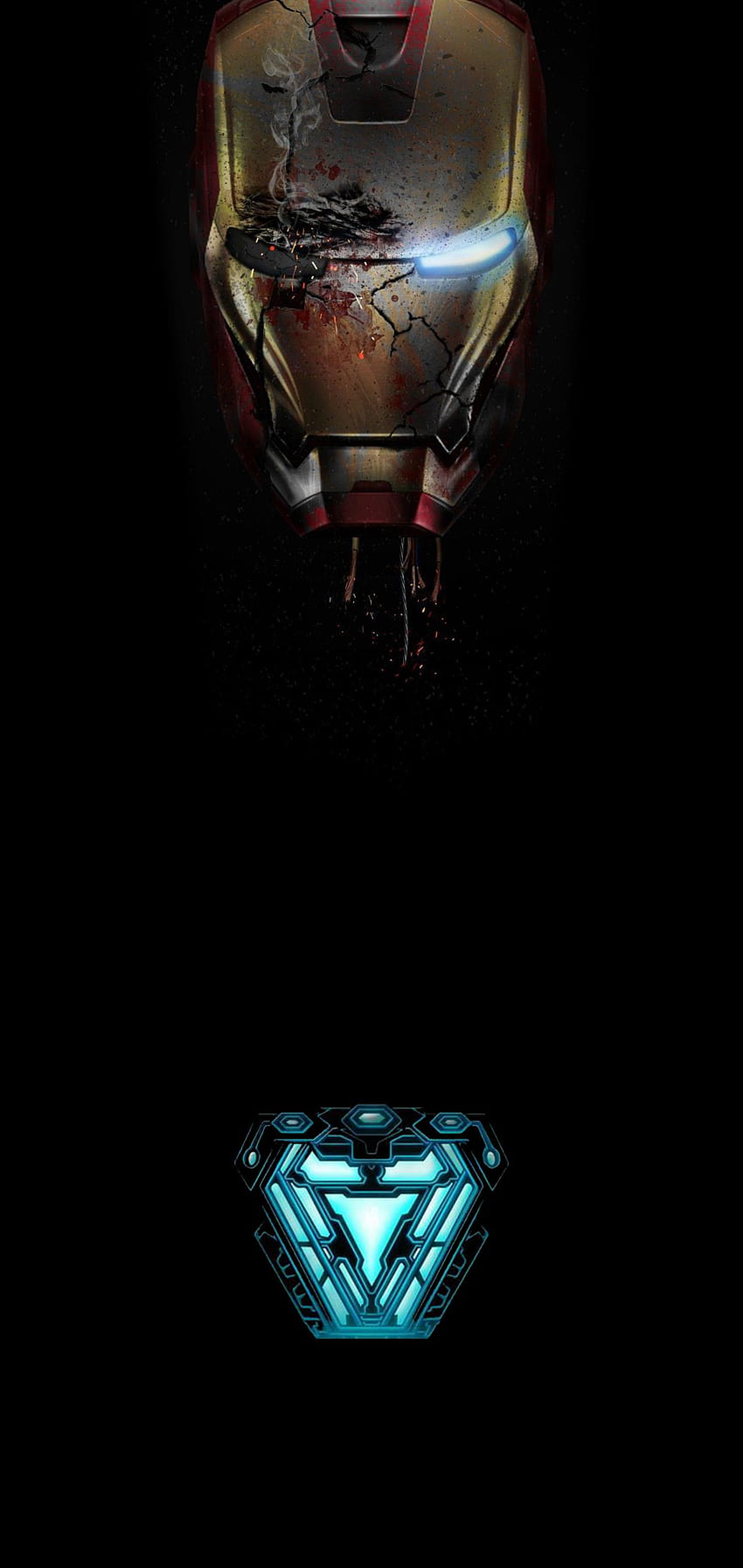 Ironman mit Fingerabdruck: Note10, ich bin Iron Man HD-Handy-Hintergrundbild