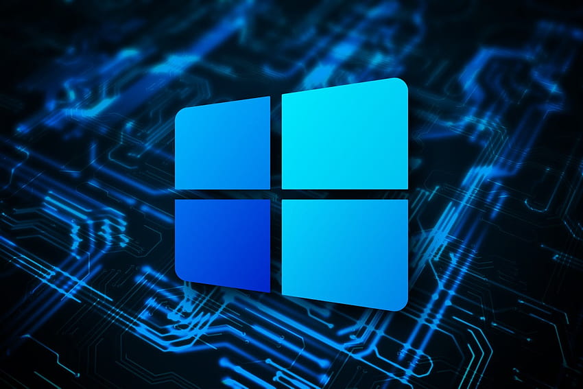Jak Windows 10 bardzo przypomina Windows 7, niebieskie logo Windows 7 Tapeta HD
