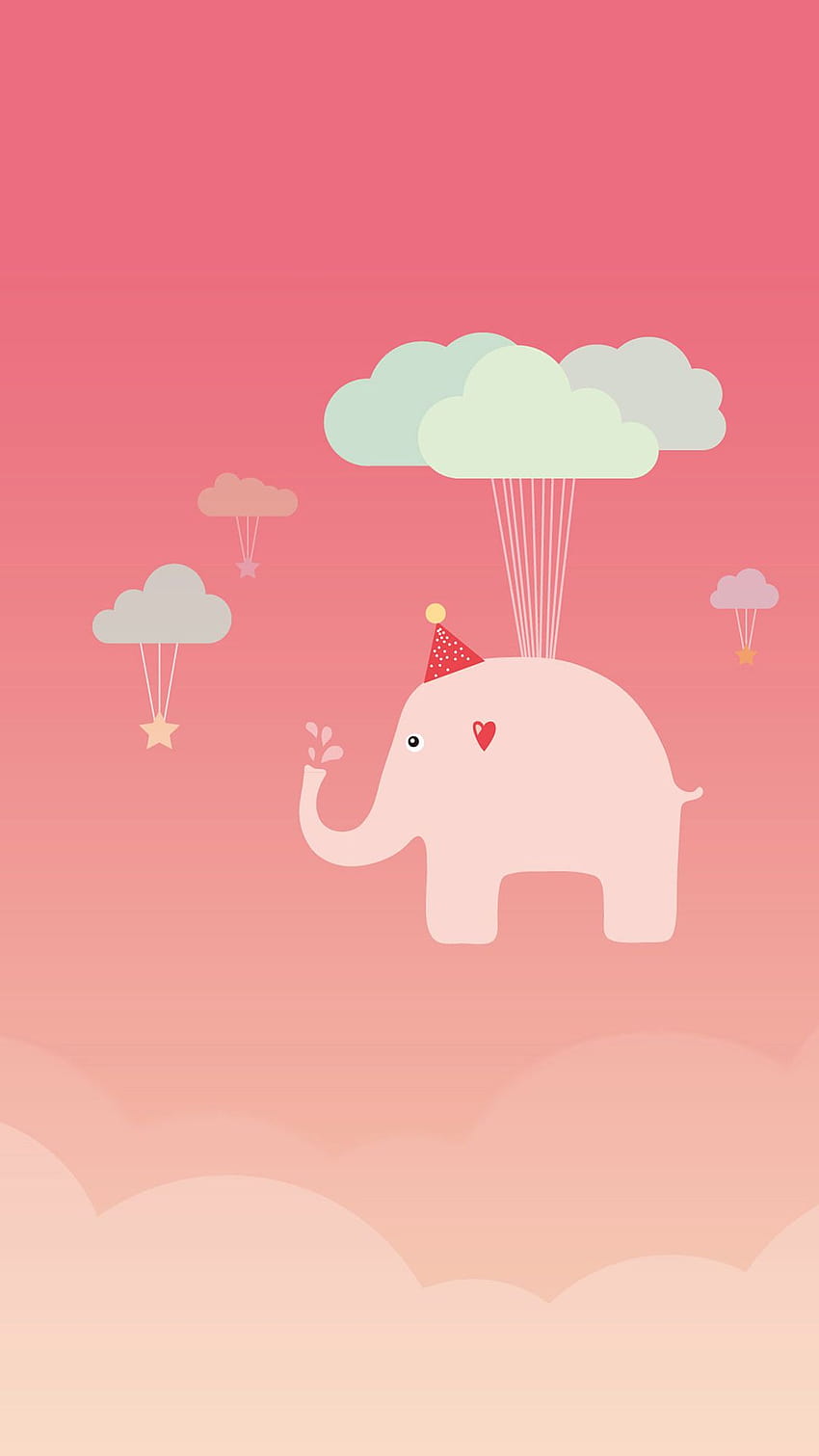 Cute Elephant iPhone 6 iPhone iPad [1080x1920] for your , Mobile & Tablet, kawaii elephant HD phone wallpaper