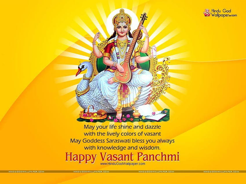 Best wishes for Basant Panchami , may we all seek wisdom from Mother  Saraswati. : r/hinduism