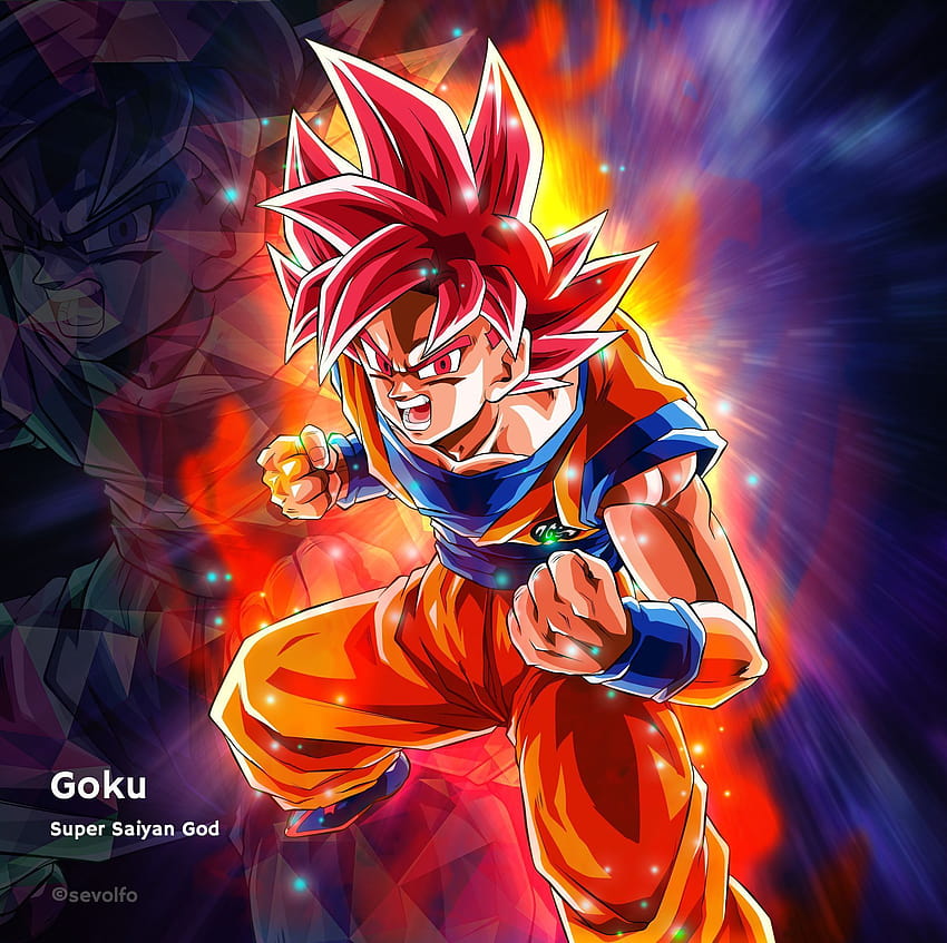 Super Saiyan God Goku, anime goku ssj god papel de parede HD