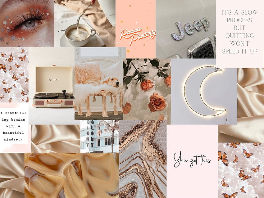 Aesthetic Neutral/pink Digital Collage Ipad, neutral aesthetic HD wallpaper