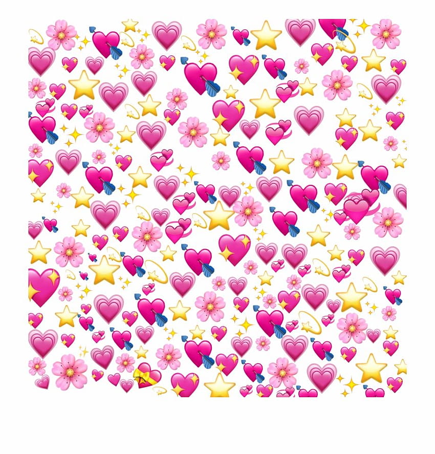Iphone Rainbow Hearts Emoji, emoji rosa fondo de pantalla del teléfono ...