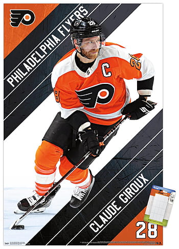 Claude Giroux Philadelphia Flyers Unsigned White Jersey Shooting