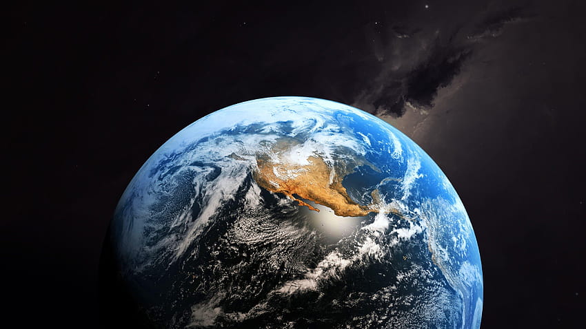 Planet Earth ดาวเคราะห์ 3 มิติเต็มรูปแบบสำหรับ วอลล์เปเปอร์ HD