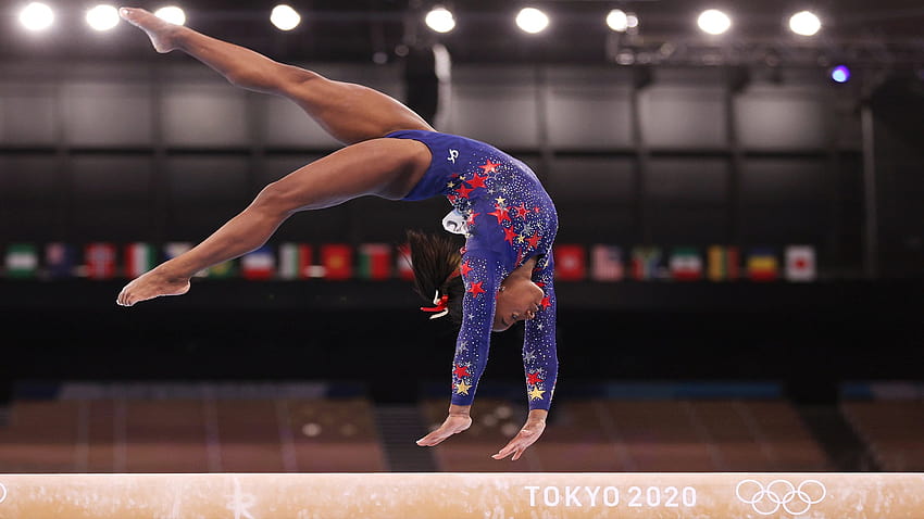 Simone Biles explains why she witrew from team finals, olympic gymnastics 2021 HD wallpaper
