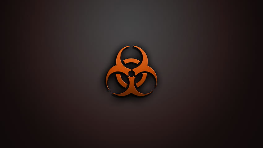 Biohazard, toxic symbol HD wallpaper