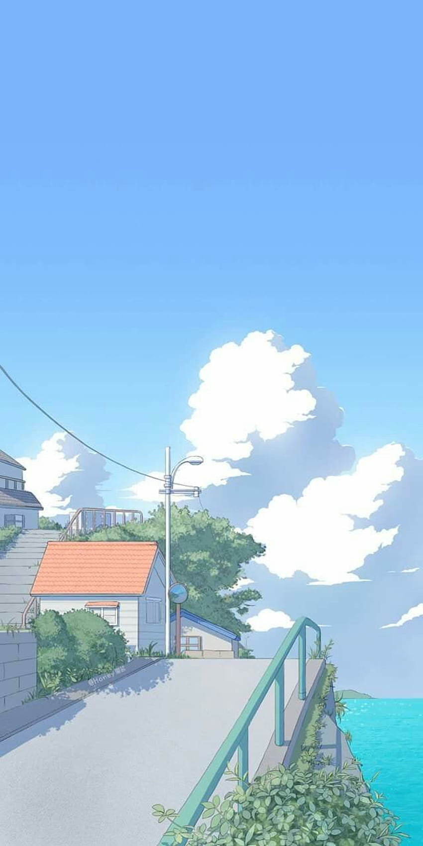 tess ツ on sky, aesthetic anime summer HD phone wallpaper