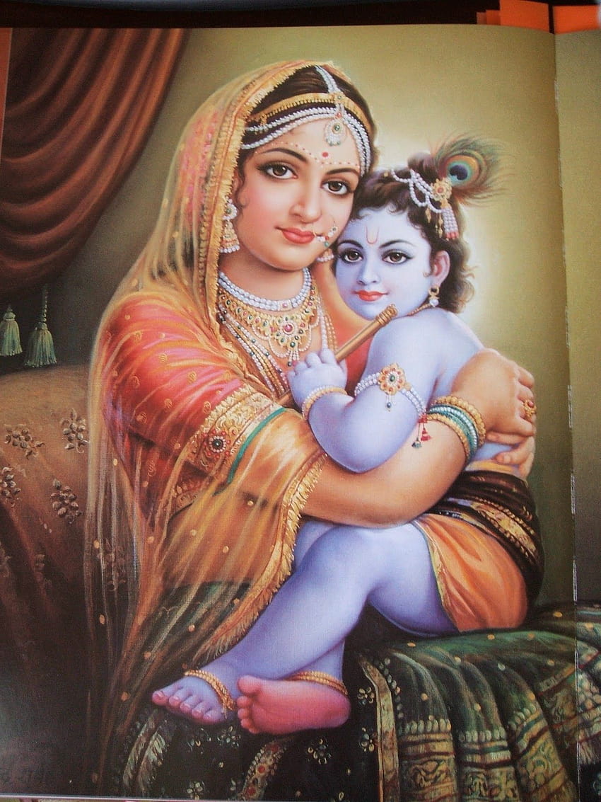 Lord Krishna With Yashoda Mata Beautiful, kanha mobile HD phone wallpaper |  Pxfuel