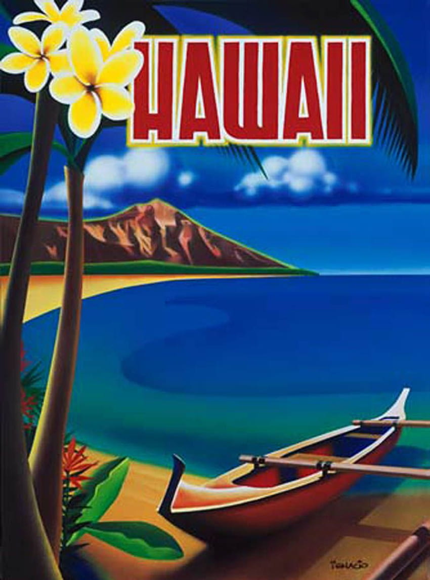 3 Vintage Hawaiian, retro hawaiian HD phone wallpaper