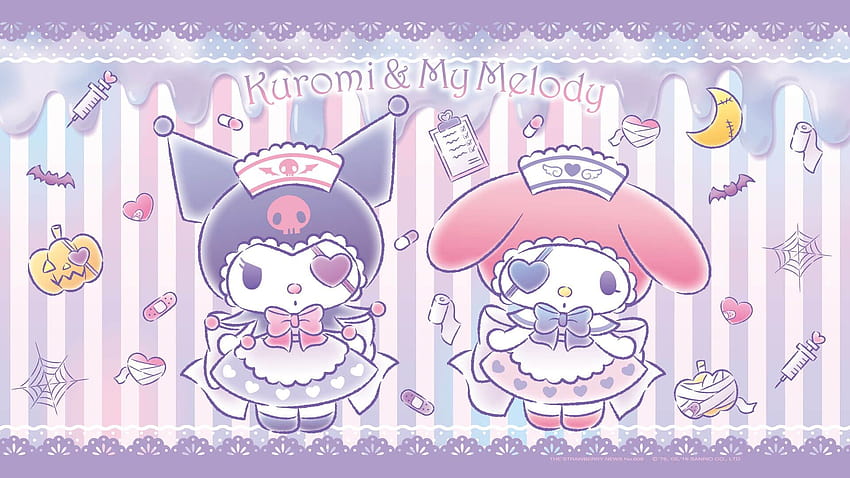 My Melody And Kuromi Laptop, my melody pc HD wallpaper