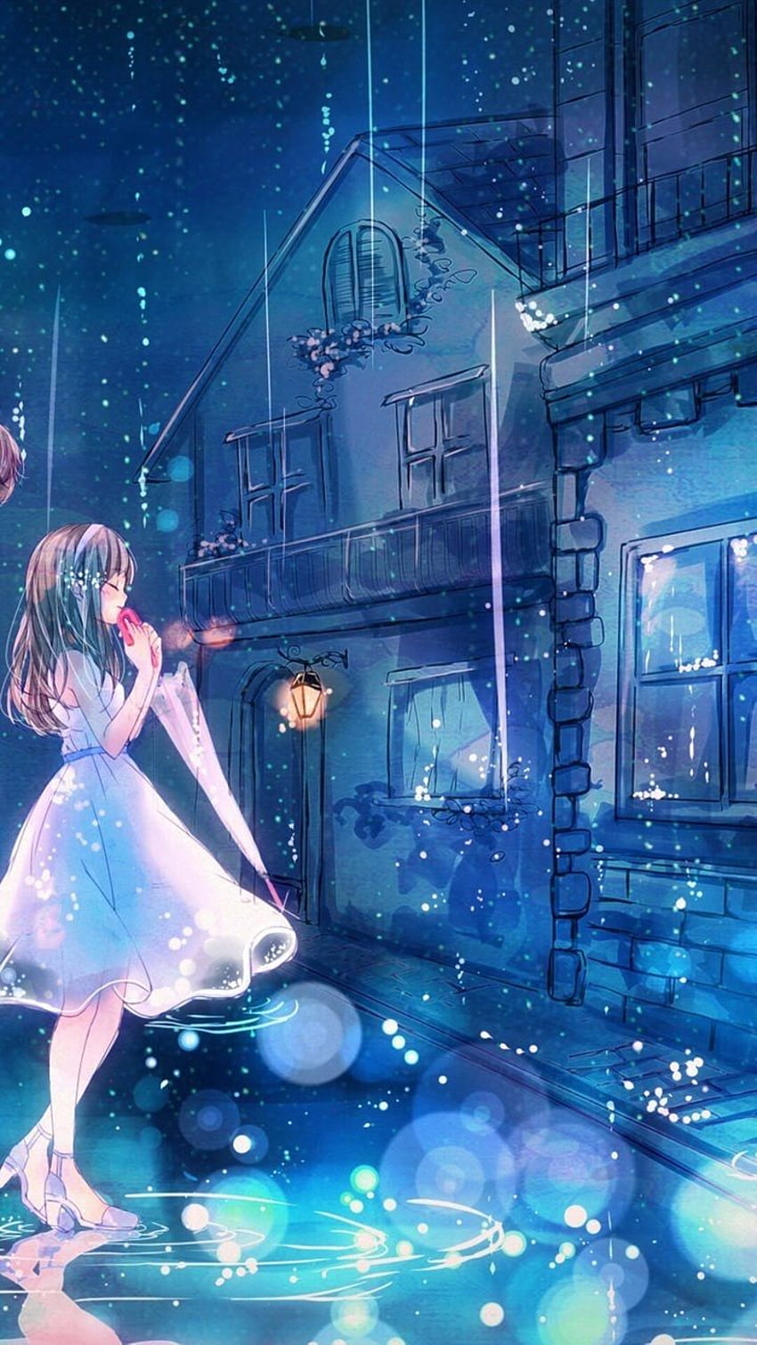 About girl in couple ❤ by Gayle German, anime couple rain HD phone  wallpaper | Pxfuel