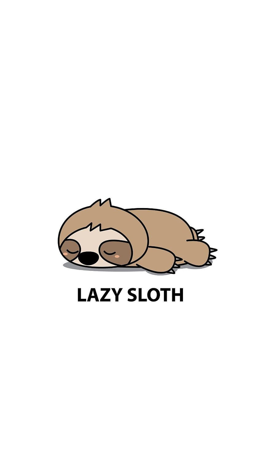 Lazy sloth , could also say happy or active or anything in, cute sloth HD phone wallpaper