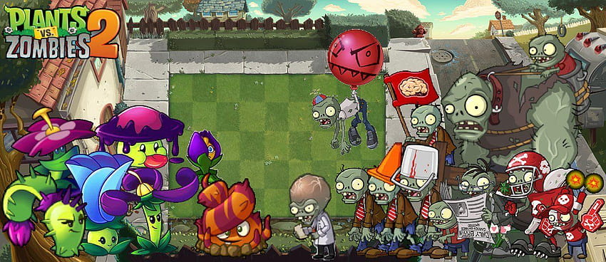 Plants vs Zombies 2 Modern Day by grapherFerd on, plants vs zombies 2 its about time HD wallpaper