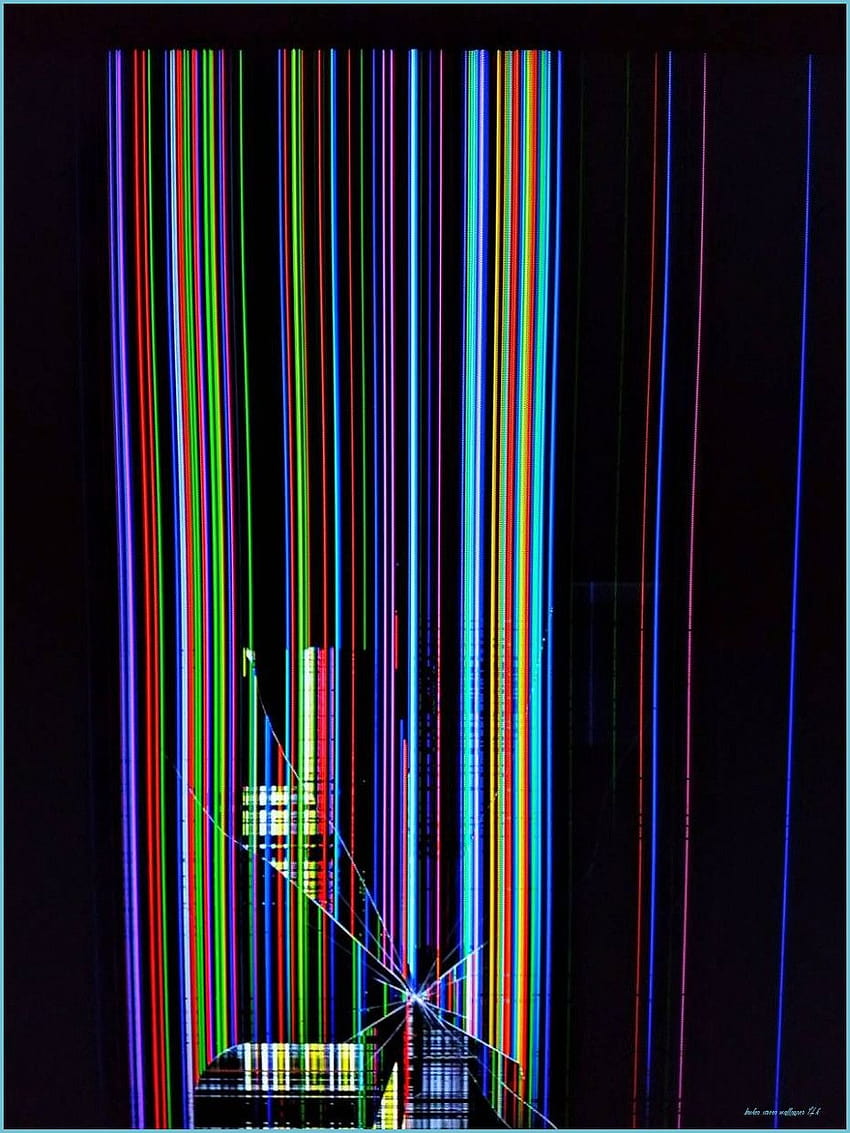 Broken LCD HD phone wallpaper