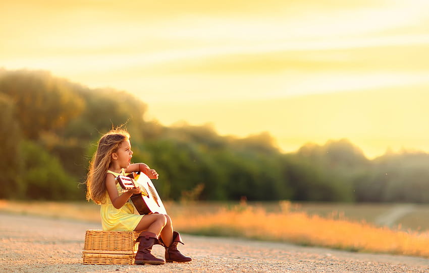 guitar, girl, song, Country Blues , section музыка, country guitar HD wallpaper