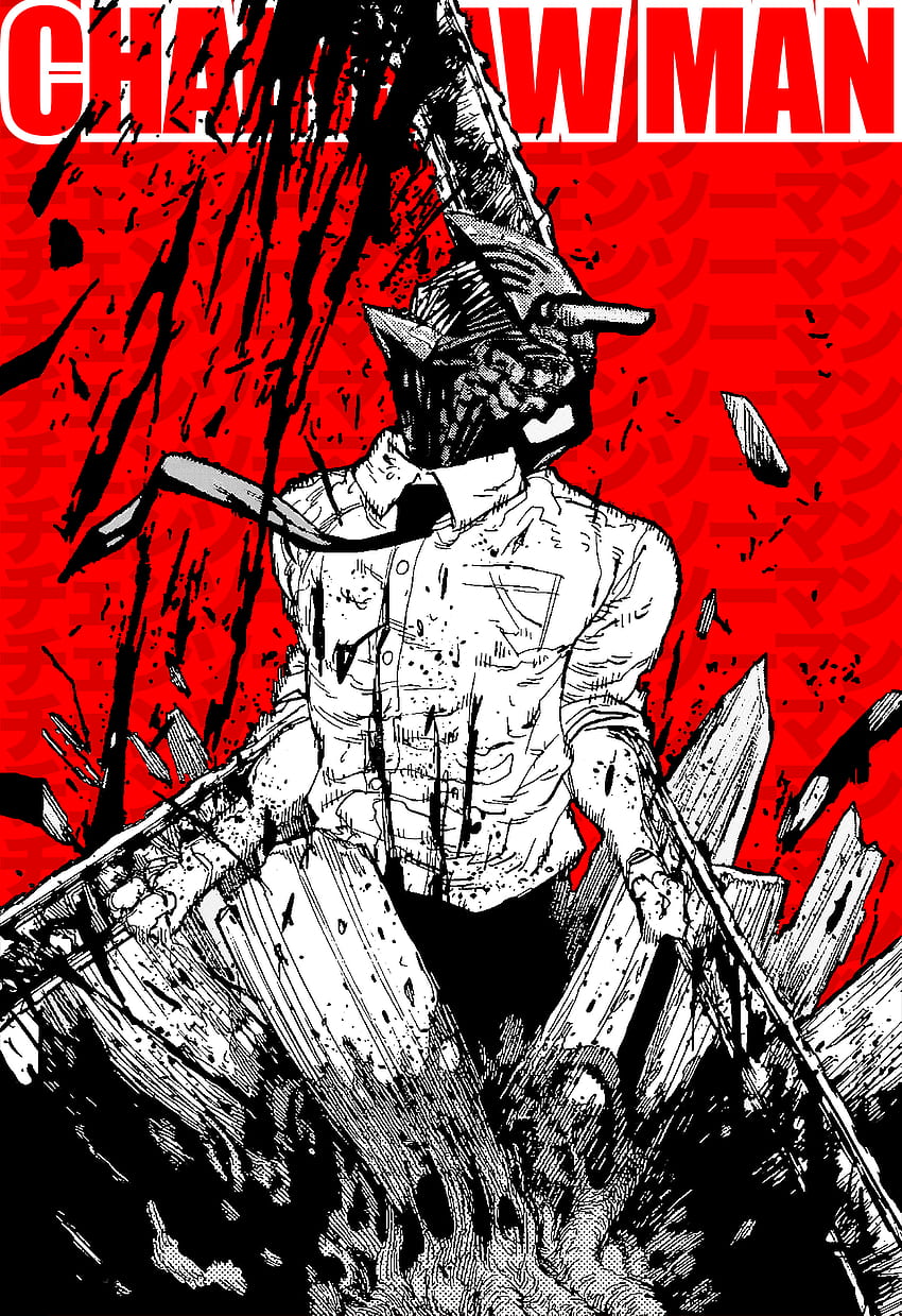 Chainsaw Man Manga Cover HD phone wallpaper