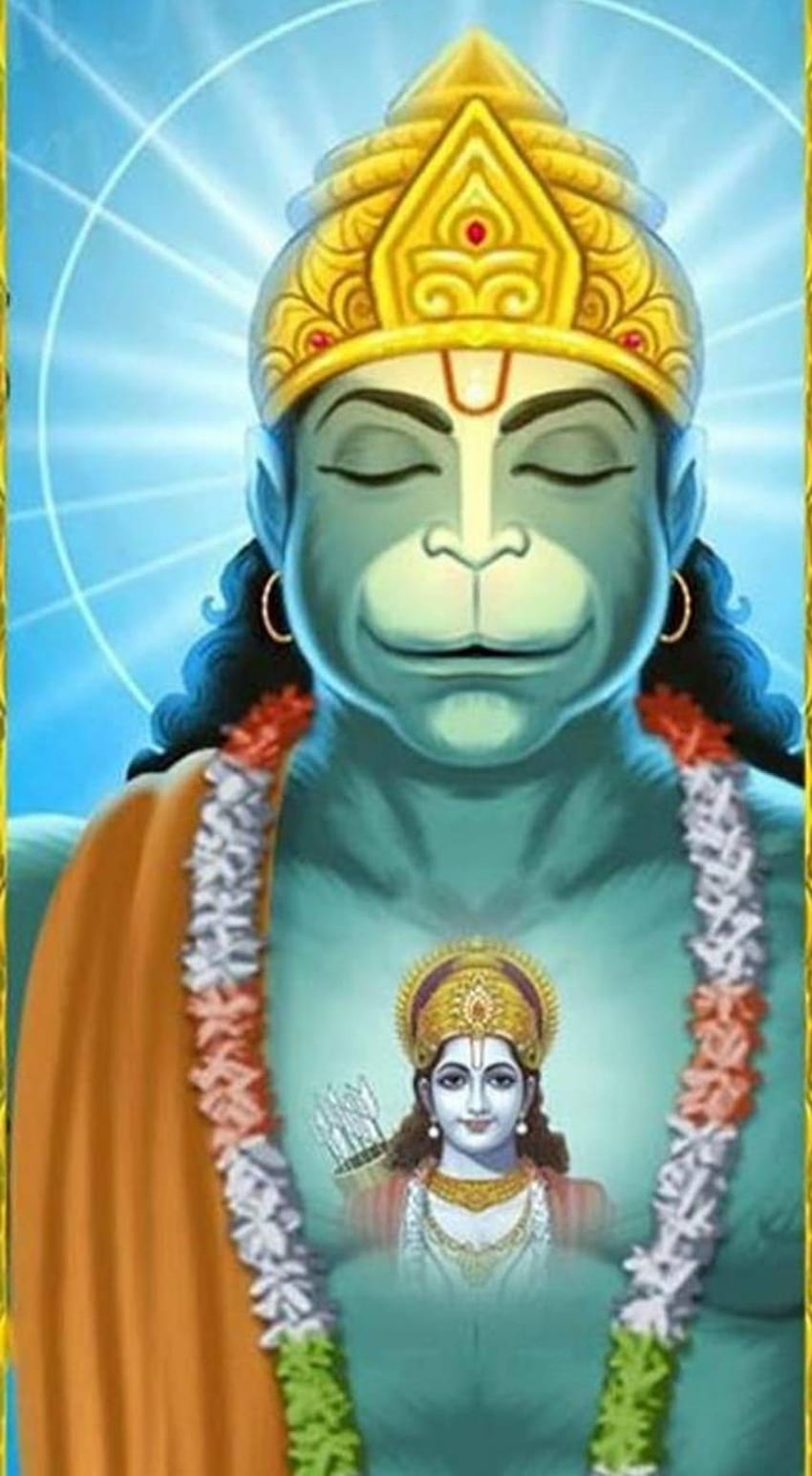 Hanuman by sarushivaanjali, hanuman meditation HD phone wallpaper