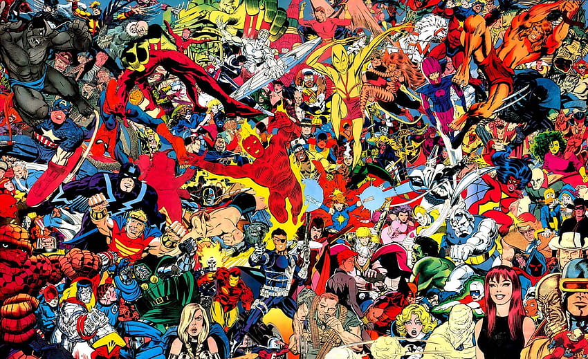Quadrinhos clássicos da Marvel papel de parede HD