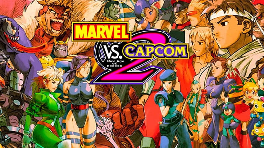 Los mejores videojuegos de Marvel de todos los tiempos, marvel vs capcom 2 new age of heroes fondo de pantalla