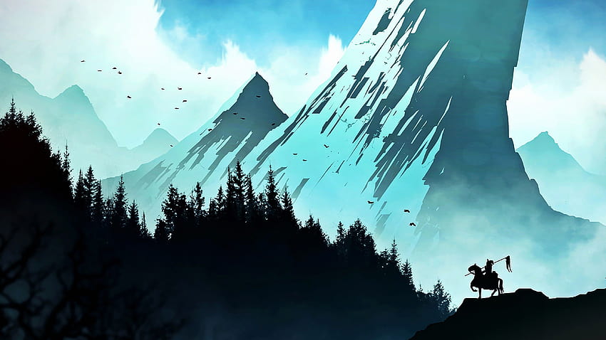 Minimalist Mountain Inspirational Mountain forest HD wallpaper | Pxfuel