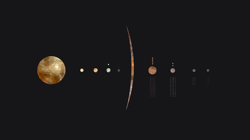 minimalistic solar system [3840x2160], minimal solar system HD wallpaper
