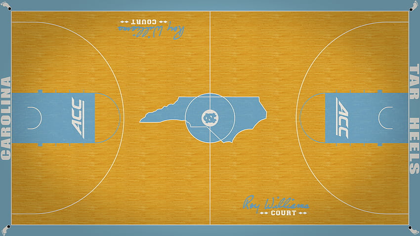 Tar Heels publicado por Michelle Johnson, computadora de baloncesto UNC fondo de pantalla