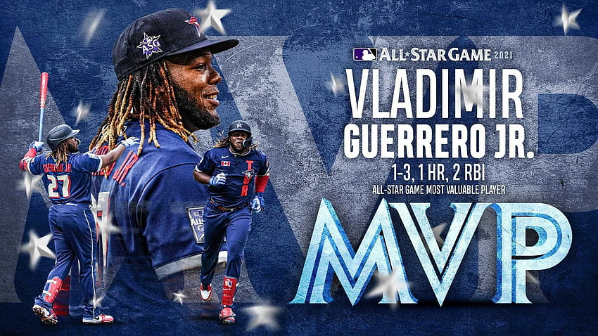 Download Vladimir Guerrero Jr With His Team Wallpaper