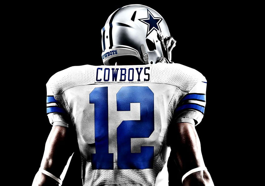 Nfl Dallas Cowboys Casco Azul Atrás, casco fondo de pantalla