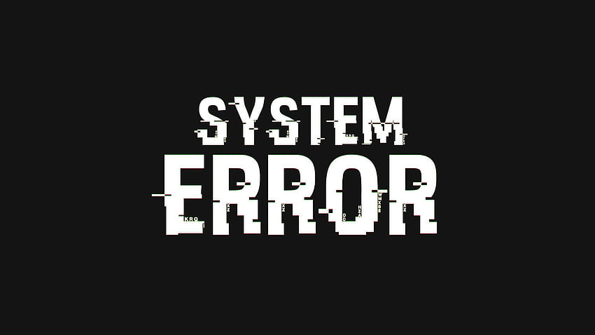 System Error Text Alpha Channel Stock Footage, error anime error en blanco y negro fondo de pantalla
