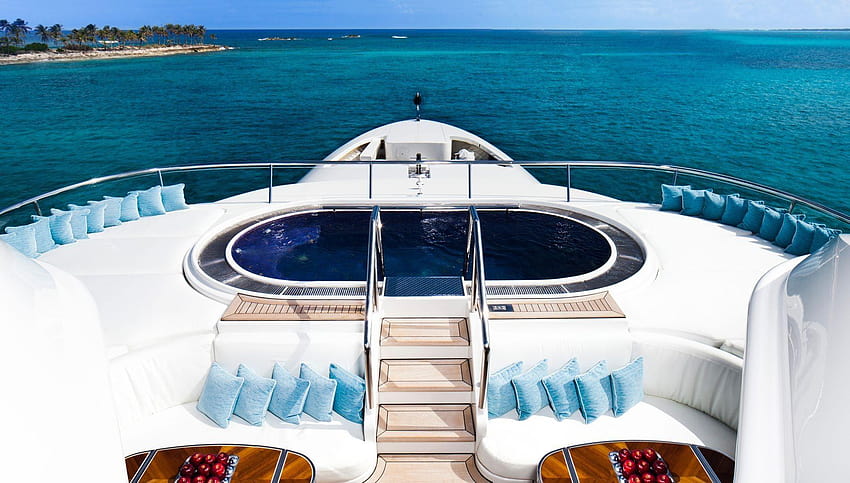LADY S Superyacht, yacht super Wallpaper HD