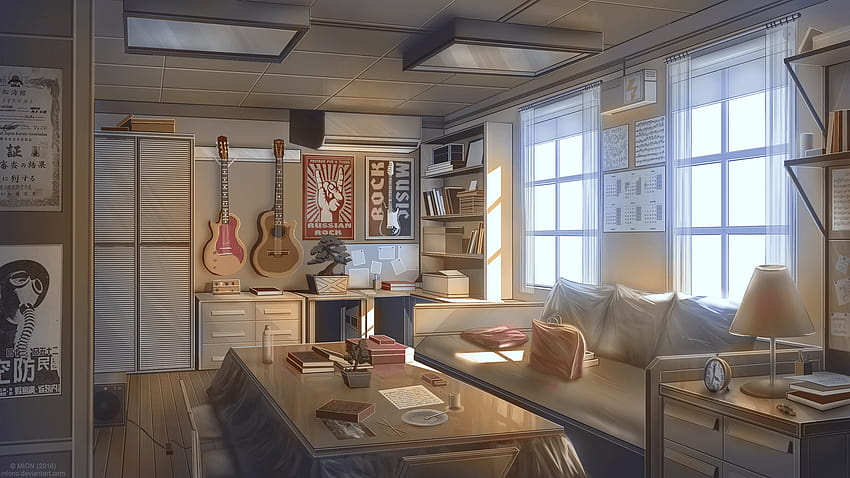 Anime Hotel, aesthetic anime bedroom HD wallpaper