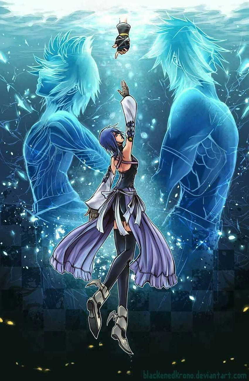 Kingdom Hearts Birth oleh Sleep Aqua, Terra, Ventus dan Sora, anime ventus kingdom hearts wallpaper ponsel HD