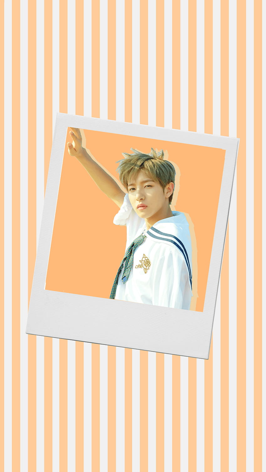 nct dream renjun polaroid orange HD phone wallpaper