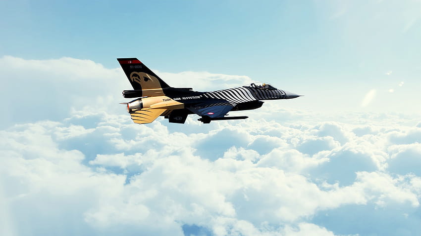 ตุรกี กองทัพอากาศตุรกี SoloTurk General Dynamics F 16 Fighting Falcon วอลล์เปเปอร์ HD
