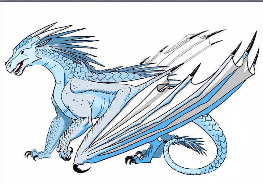 wings of fire Colored icewing and backgrounds, wings of fire book HD wallpaper