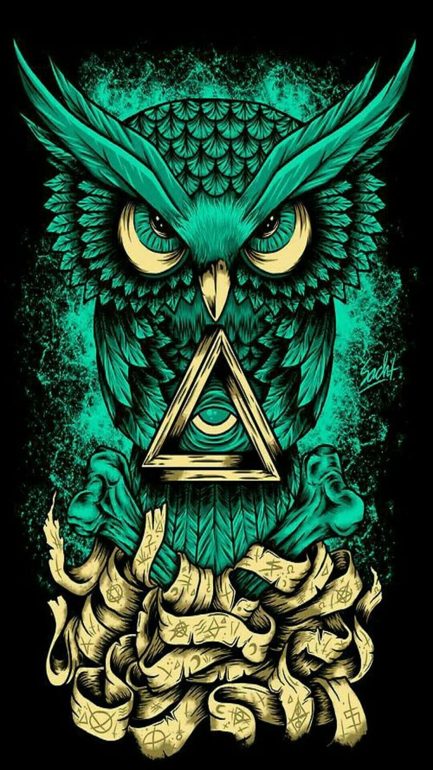 Xyei on Phone Backgrounds, trippy owl HD phone wallpaper
