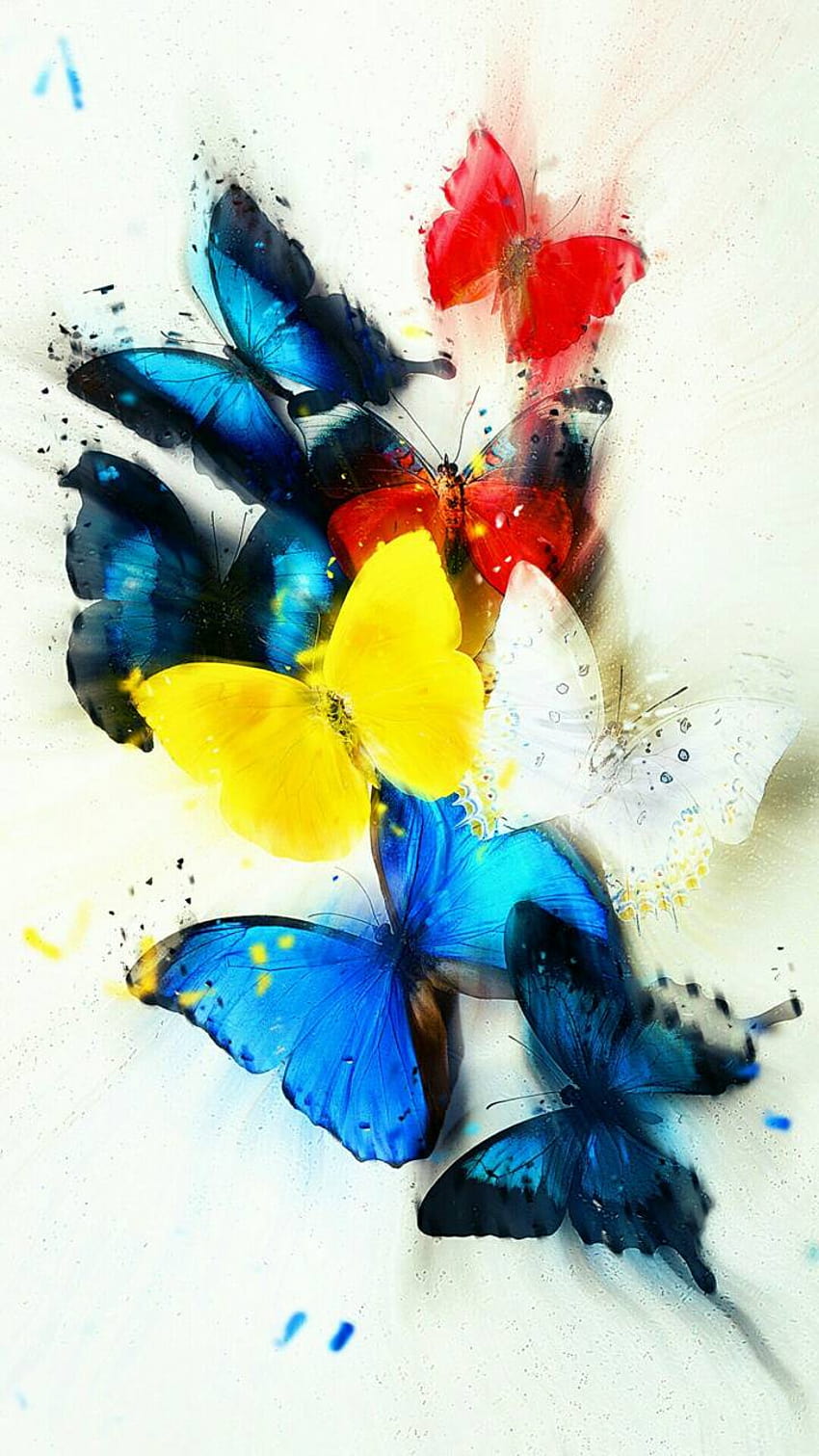 Butterfly by spy_quake, watercolor butterfly HD phone wallpaper